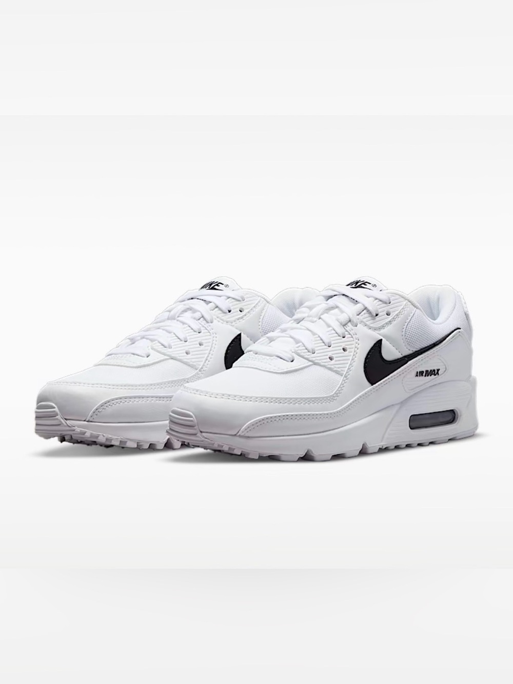 Nike Air Max 90 White and Black Women’s Air Max 90 Sneakers 7